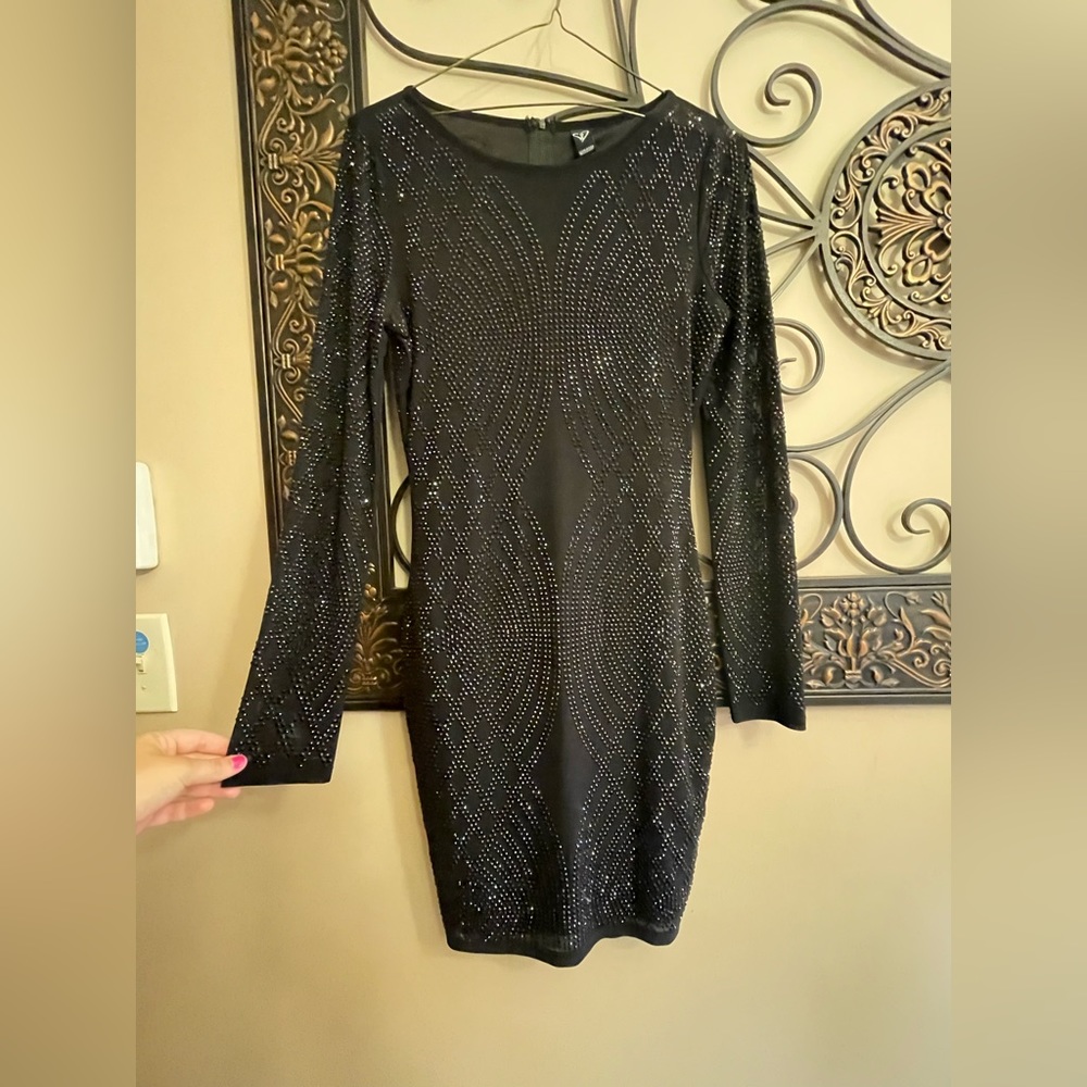 Super sparkly black formal dress